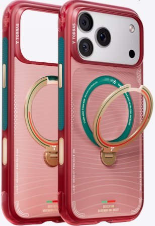TORRAS World Cup Ostand Q3 Air - etui do iPhone 17 Pro Max kompatybilne z MagSafe (portugal red)