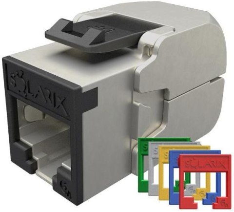 Moduł Keystone samozaciskowy Solarix Cat.6A STP RJ45 SXKJ-10G-STP-RAL-SA