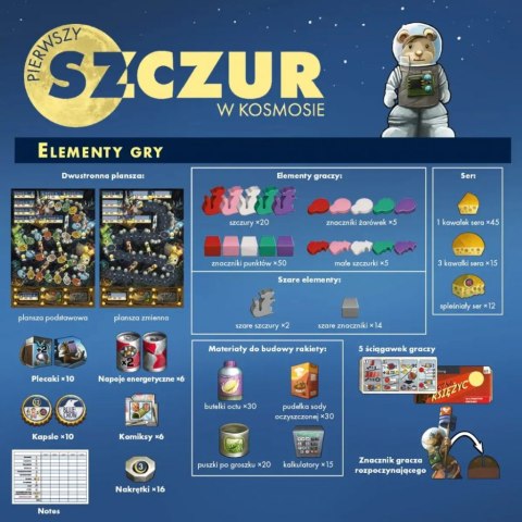 GRA PIERWSZY SZCZUR W KOSMOSIE - podstawa - NASZA KSIĘGARNIA