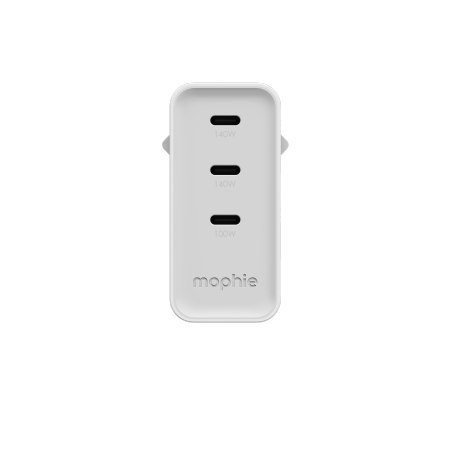 Mophie ROC GaN - ładowarka sieciowa, 3x USB-C, 140W (white)