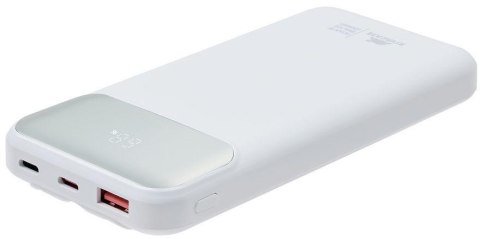 Powerbank Rivacase 10000mAh 22.5W PD 2x USB-C 1x USB-A VA2211 biały + kabel USB-C i Lightning