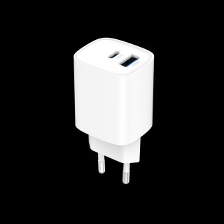 ŁADOWARKA SIECIOWA GaN PD/QC 4.0 1x USB-C 1x USB-A 30W ART