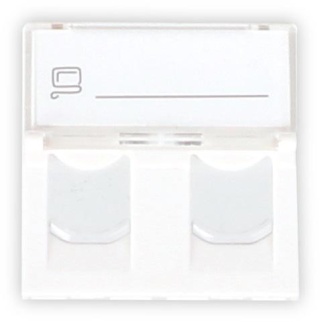 ADAPTER GETFORT 2 MOD 2XRJ45 MOSAIC 45x45mm