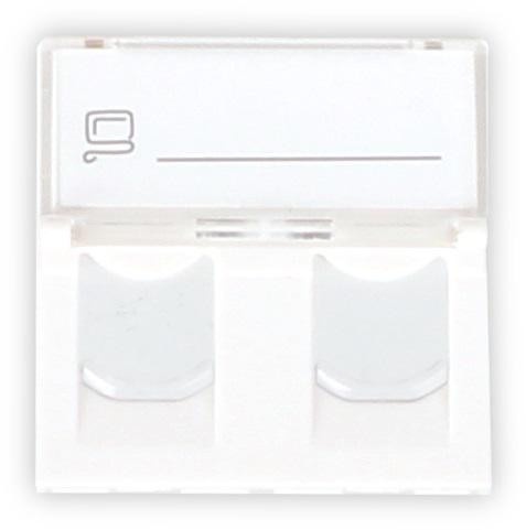 ADAPTER GETFORT 2 MOD 2XRJ45 MOSAIC 45x45mm