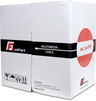 KABEL SKRĘTKA GETFORT CAT.5E F/UTP PVC 305m