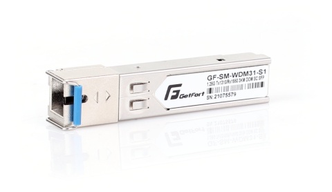 MODUŁ SFP GETFORT WDM 1.25Gbps 3KM SC/UPC SM, TX1310/RX1550