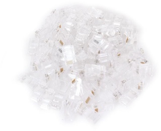 WTYK SIECIOWY PRZELOTOWY GETFORT RJ45 CAT.5e 8P8C (100szt)