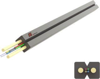 Kabel światłowodowy GETFORT FRP 2J LSOH (Indoor FTTH) 1m