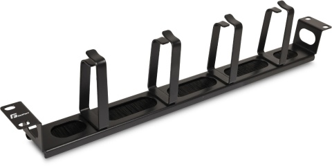 Organizer kabli 1U poziomy metalowy z przepustem szczotkowym OGF-MRB GETFORT