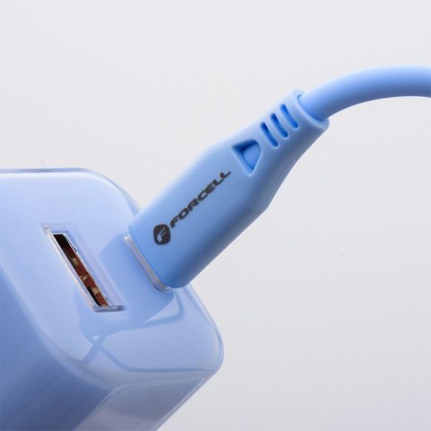 ŁADOWARKA SIECIOWA Forcell F-Energy GaN III VT-41 33 W 1x USB-C 1x USB-A PD 3.0 QC 4.0 NIEBIESKA