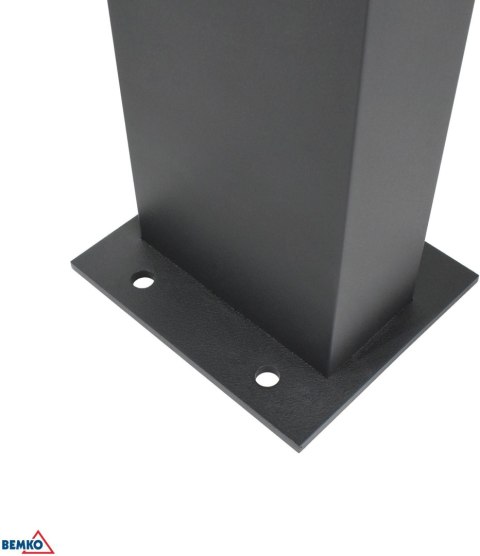 HYBRYDOWY SŁUPEK OGRODOWY LED BEMKO SOLVEO 7W 600LM 3000K/4000K/6500K 80CM IP65 DARK GREY CZ.PIR