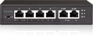 Switch PoE EasyCam 4FE x POE + 2FE UPLINK 60W