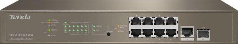 SWITCH POE TENDA ZARZĄDZALNY L3 TEG5310P-8-150W