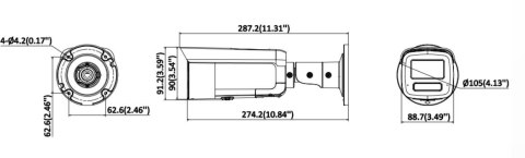 Kamera IP Hikvision DS-2CD2T126G3-IS2UY/SL(2.8mm)(eF)