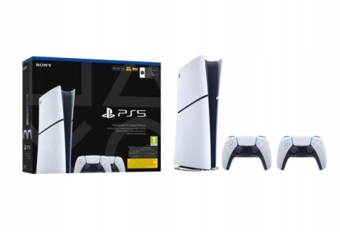 Konsola Sony PlayStation 5 Digital 825GB + 2x kontrolery DualSense 5