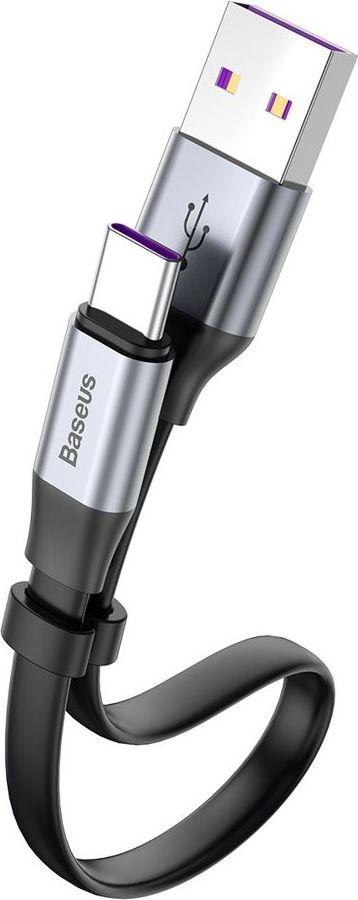 Baseus Simple płaski kabel przewód USB / USB Typ C SuperCharge 5A 40W Quick Charge 3.0 QC 3.0 23cm