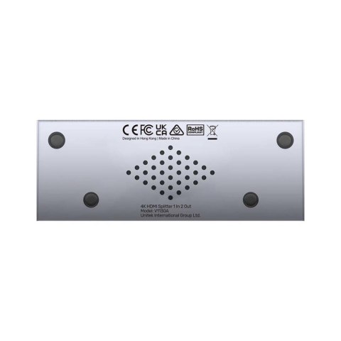 Unitek Rozgałęźnik sygnału HDMI 1 IN-2 OUT 4K