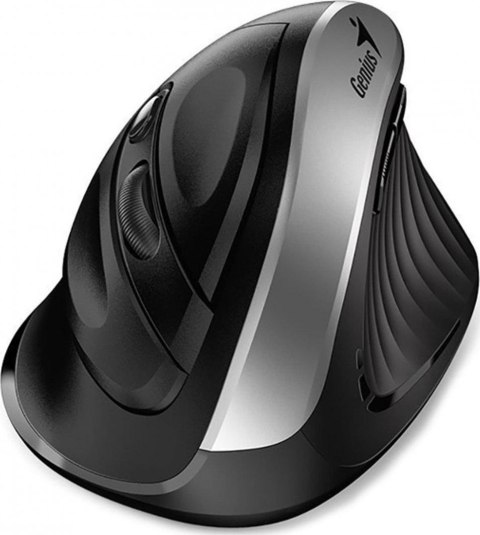 Mysz bezprzewodowa Genius Ergo 8250S czarno-srebrna, 1600DPI