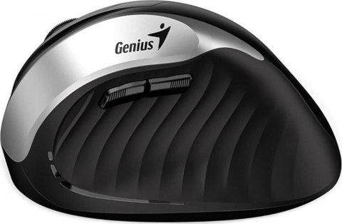 Mysz bezprzewodowa Genius Ergo 8250S czarno-srebrna, 1600DPI