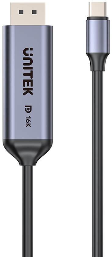 Kabel Dwukierunkowy Unitek USB-C - DisplayPort 16K 80Gbps HDR 1,8 m