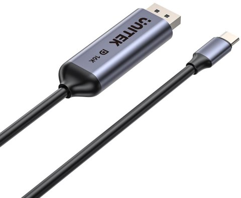 Kabel Dwukierunkowy Unitek USB-C - DisplayPort 16K 80Gbps HDR 1,8 m