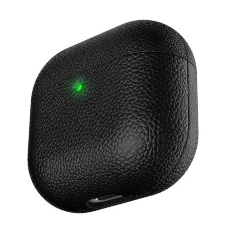 KeyBudz Artisan Leather Case - skórzane etui ochronne do AirPods 4 (black)