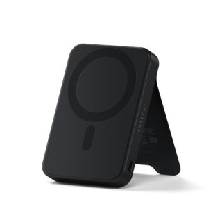 Satechi OntheGo Powerbank 10K - magnetyczny powerbank z podstawką 10000 mAh kompatybilny z MagSafe i Qi2 (black)