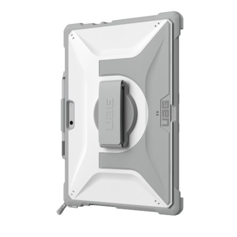 UAG Plasma - obudowa ochronna z wbudowaną podstawką oraz paskiem na dłoń i ramię do Microsoft Surface Pro 9/10/11 (white/gray)
