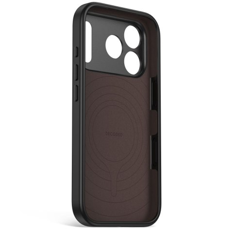 Decoded AntiMicrobial Silicone Backcover - etui do iPhone 18 Pro Max / 17 Pro Max kompatybilne z MagSafe (carbon black)