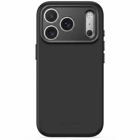 Decoded AntiMicrobial Silicone Backcover - etui do iPhone 18 Pro Max / 17 Pro Max kompatybilne z MagSafe (carbon black)