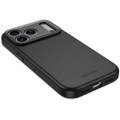 Decoded AntiMicrobial Silicone Backcover - etui do iPhone 18 Pro Max / 17 Pro Max kompatybilne z MagSafe (carbon black)
