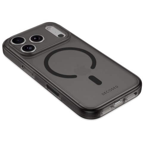 Decoded DropTec Transparent Backcover - etui do iPhone 18 Pro / 17 Pro kompatybilne z MagSafe (frosted black)