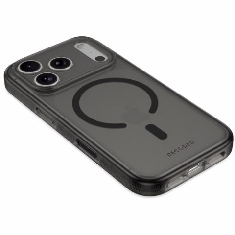 Decoded DropTec Transparent Backcover - etui do iPhone 18 Pro / 17 Pro kompatybilne z MagSafe (frosted black)