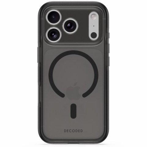 Decoded DropTec Transparent Backcover - etui do iPhone 18 Pro / 17 Pro kompatybilne z MagSafe (frosted black)