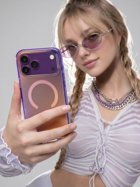 Laut Huex Wave - etui do iPhone 18 Pro / 17 Pro kompatybilne z MagSafe (iris purple)