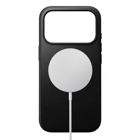 NOMAD Modern Leather Case - etui do iPhone 18 Pro / 17 Pro kompatybilne z MagSafe, skóra Camino (black)
