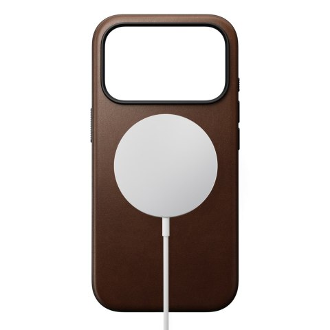 NOMAD Modern Leather Case - etui do iPhone 18 Pro / 17 Pro kompatybilne z MagSafe, skóra Camino (brown)