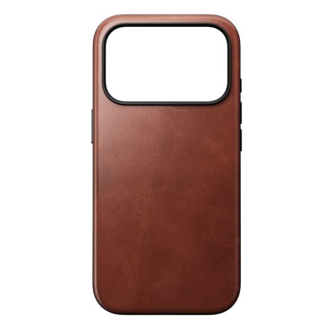 NOMAD Modern Leather Case - etui do iPhone 18 Pro / 17 Pro kompatybilne z MagSafe, skóra Horween (olde dublin)