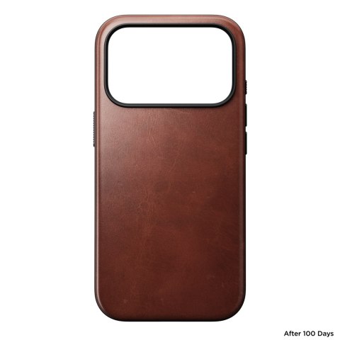 NOMAD Modern Leather Case - etui do iPhone 18 Pro / 17 Pro kompatybilne z MagSafe, skóra Horween (olde dublin)