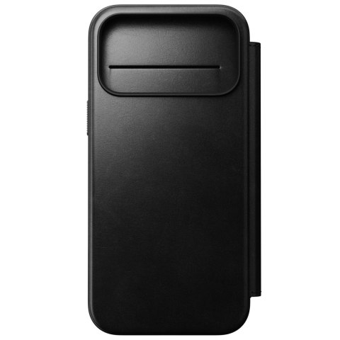 NOMAD Modern Leather Folio - etui do iPhone 18 Pro Max / 17 Pro Max kompatybilne z MagSafe, skóra Horween (black)