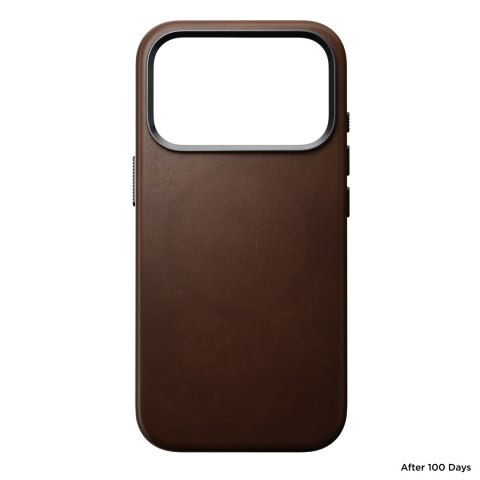 NOMAD Traditional Leather Case - etui do iPhone 18 Pro / 17 Pro kompatybilne z MagSafe, skóra ECCO (brown)