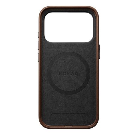 NOMAD Traditional Leather Case - etui do iPhone 18 Pro / 17 Pro kompatybilne z MagSafe, skóra ECCO (brown)