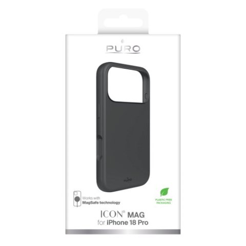 Puro Icon Mag - etui do iPhone 18 Pro / 17 Pro kompatybilne z MagSafe (dark shadow)