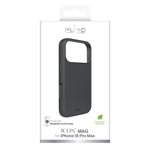 Puro Icon Mag - etui do iPhone 18 Pro Max / 17 Pro Max kompatybilne z MagSafe (dark shadow)