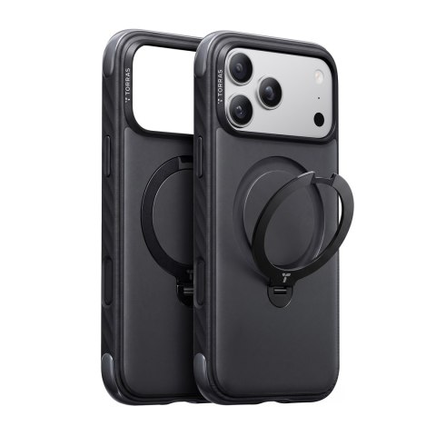 TORRAS Ostand Q3 Rugg - etui do iPhone 18 Pro / 17 Pro kompatybilne z MagSafe (black)