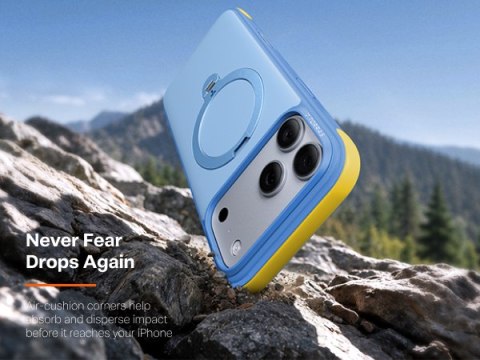 TORRAS Ostand Q3 Rugg - etui do iPhone 18 Pro / 17 Pro kompatybilne z MagSafe (blue)