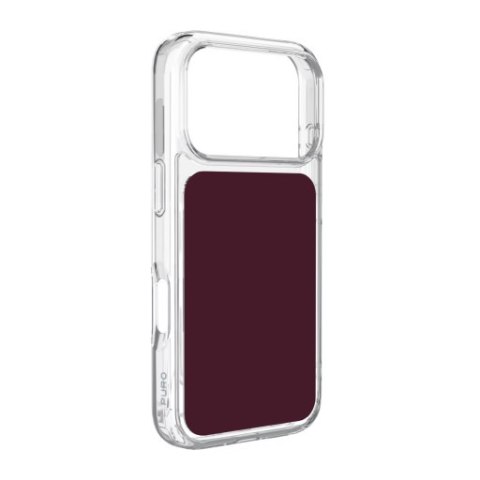 Puro Plate Mag - etui do iPhone 18 Pro / 17 Pro kompatybilne z MagSafe (deep cherry)