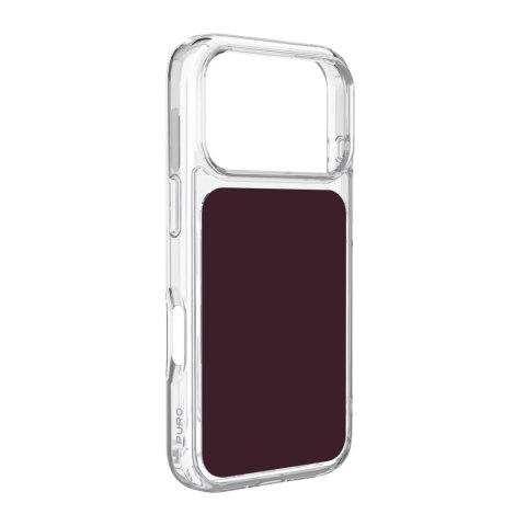 Puro Plate Mag - etui do iPhone 18 Pro / 17 Pro kompatybilne z MagSafe (deep cherry)