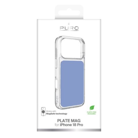 Puro Plate Mag - etui do iPhone 18 Pro / 17 Pro kompatybilne z MagSafe (polar blue)