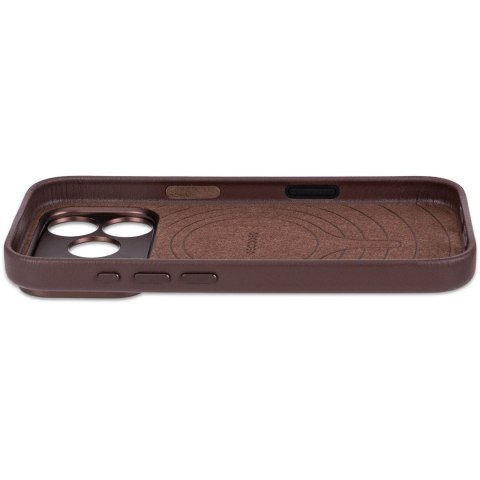 Decoded Leather Backcover - skórzane etui do iPhone 18 Pro / 17 Pro kompatybilne z MagSafe (chocolat brown)